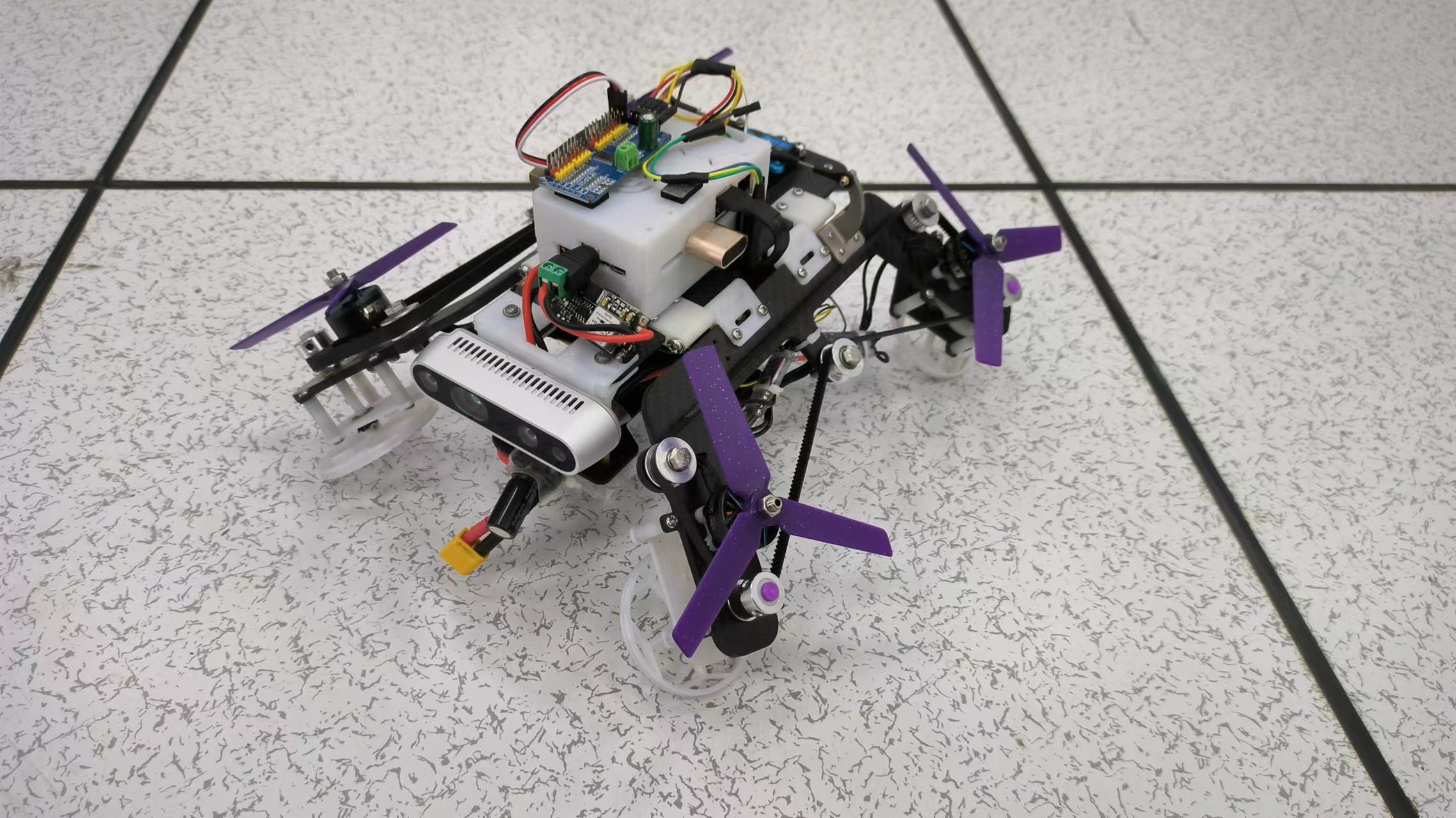 Aerial robot navigation in a lab